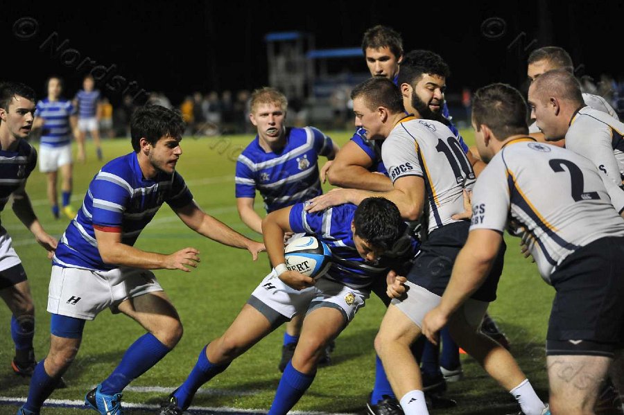 Wheaton Men\'s Rugby vs Mass Maritime.  Photo by Keith Nordstrom
